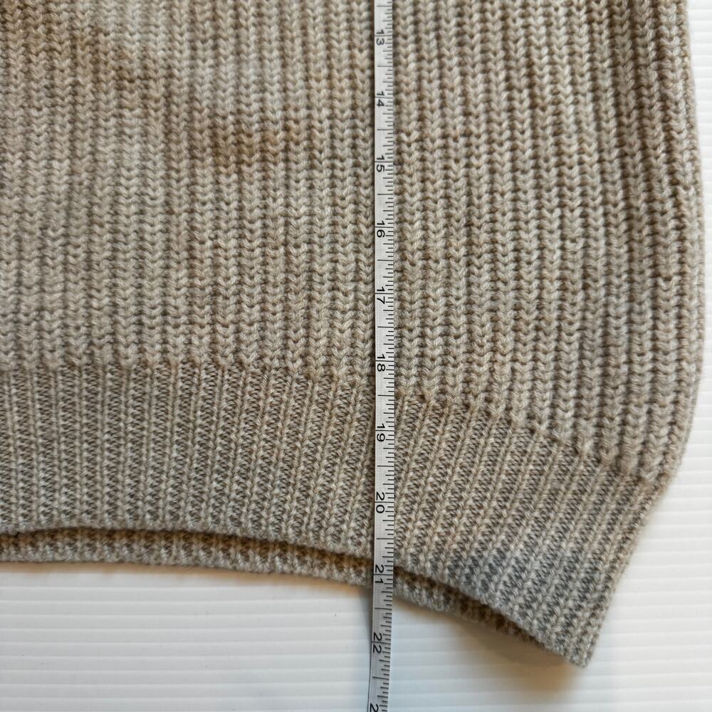 Wilfred Aritzia Montpellier 100% Merino Wool Chunky Turtleneck Sweater Oatmeal S - Picture 15 of 16